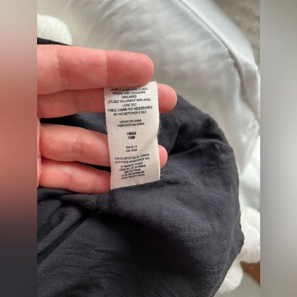 Free People Dress Black Floral Shired Button Front Dress Size XS - Picture 10 of 11